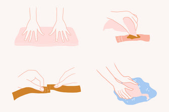 ThirdLove's image graphic on how to wash bras by hand.