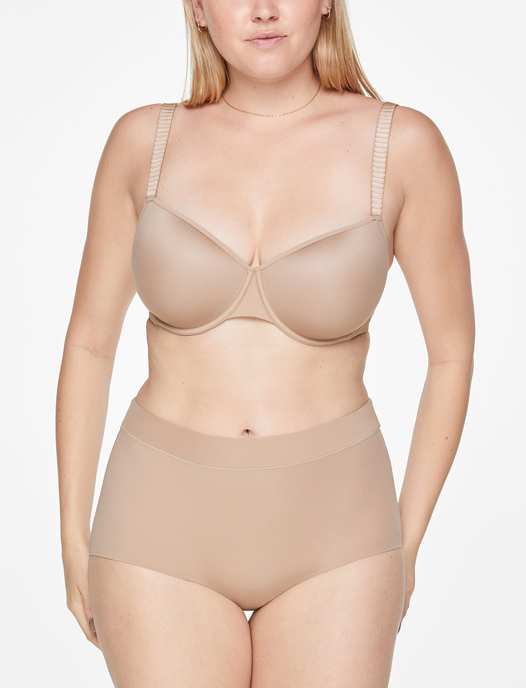 Everyday Unlined Cotton Stretch T-Shirt Bra with Underwire Support