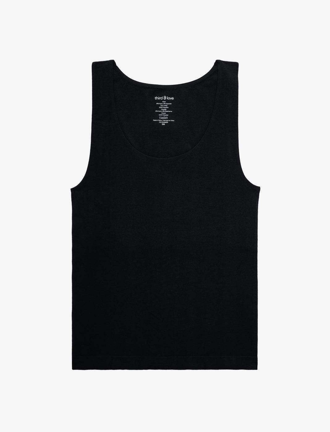 Black Seamless Cloud Cotton Shelf Tank Top – Thirdlove