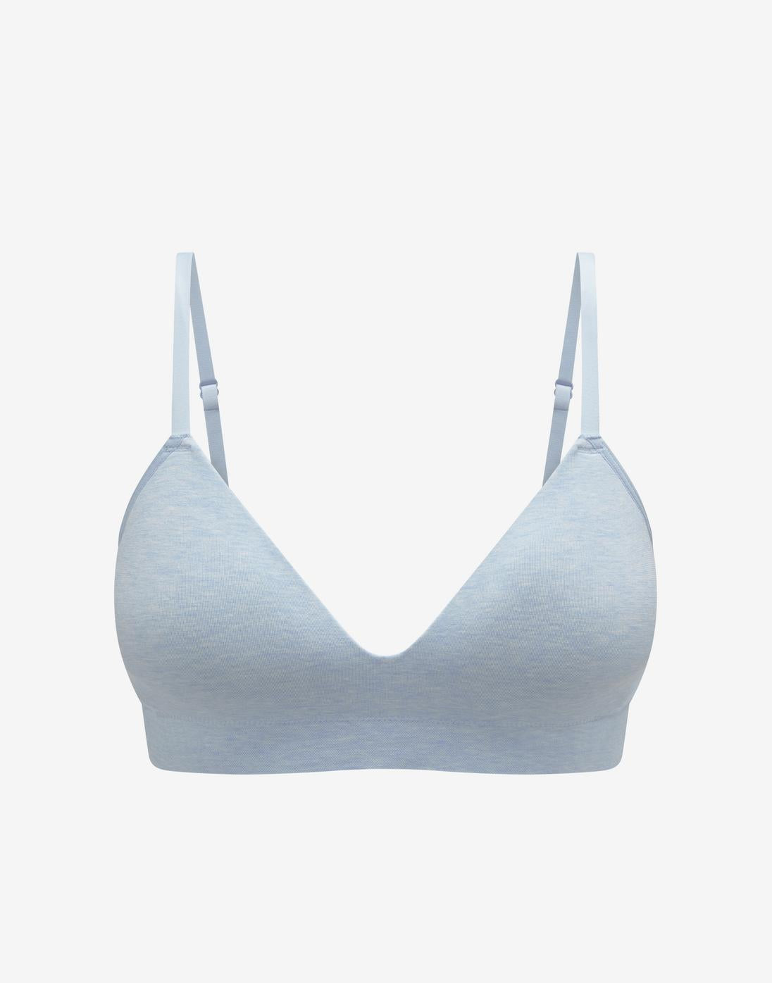 ThirdLove Seamless Stretch Cotton Wireless Bra - Topaz heather, XS Review & Quality Analysis