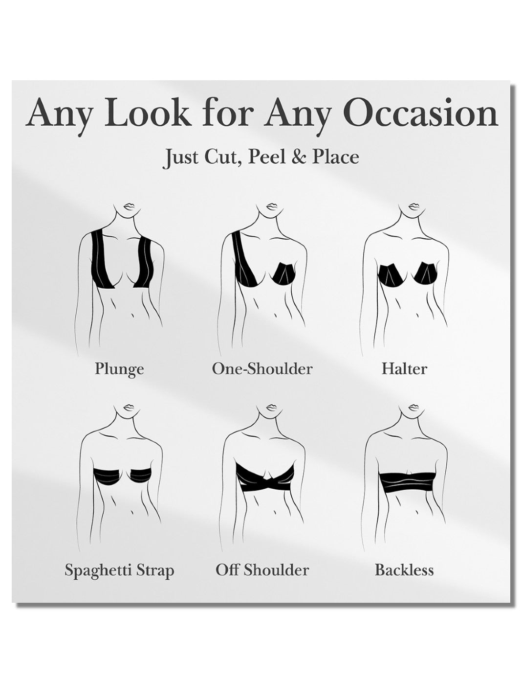 How to Use Boob Tape under Different Outfits