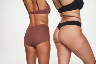 No-show thong with a seamless, laser-cut edge for no visible lines