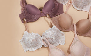 ThirdLove bras t-shirt balconette lace plunge nude white zodiac