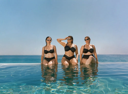 4 Ways to Style Your Timeless Black Bikini Swim Set