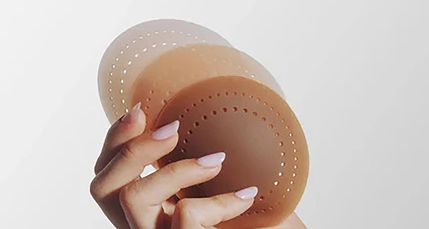 three different shades of skin colored nipple covers