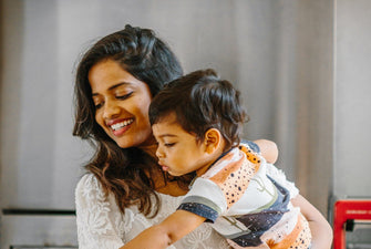 Sri Bodanapu with baby ThirdLove