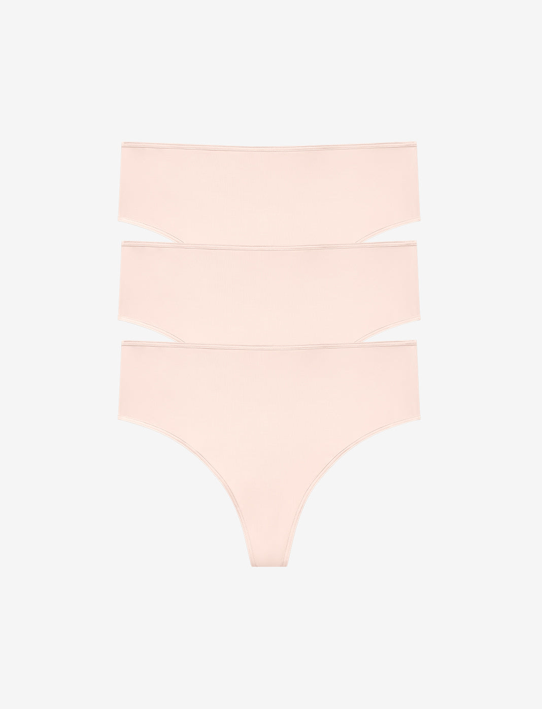 24/7® Classic High Waist Thong - 3 Pack