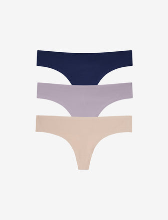 3pk Body Soft™ Lace Thongs