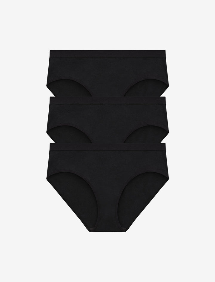 UNDERCOVER Style Helpers Seamless High Cut Thong Black 3 Pack