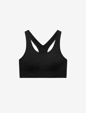 32 Degrees Cool Women's Fitted Seamless Racerback Sports Bra - Black - X- Small 