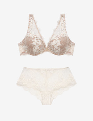 All Day Lace Uplift Plunge  + Cheeky Set
