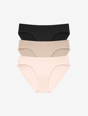 ComfortStretch Bikini - Black, Taupe, Soft Pink - Nylon/spandex - ThirdLove