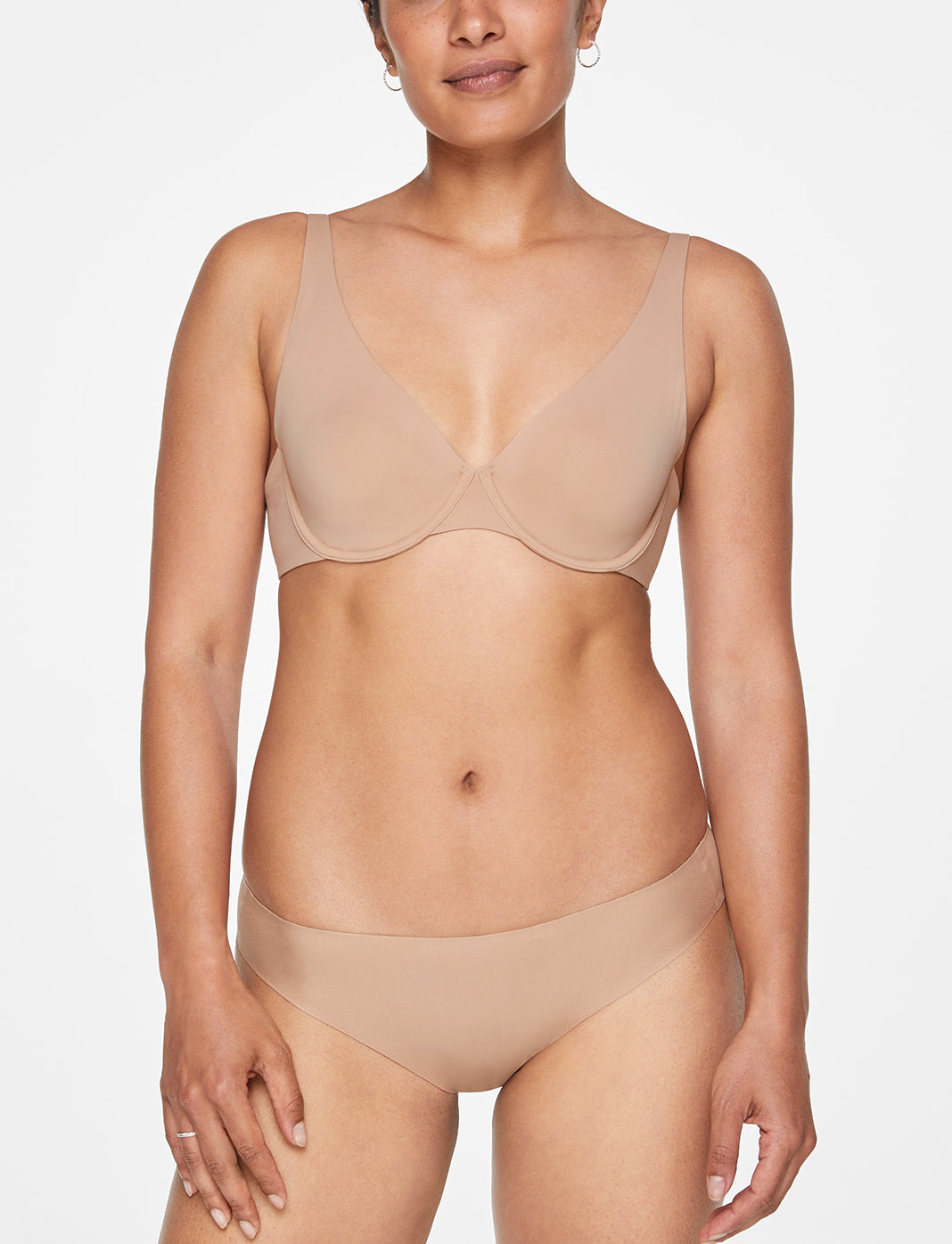 24/7® Second Skin Unlined Bra, Taupe - Thirdlove - Nylon/Spandex,model4