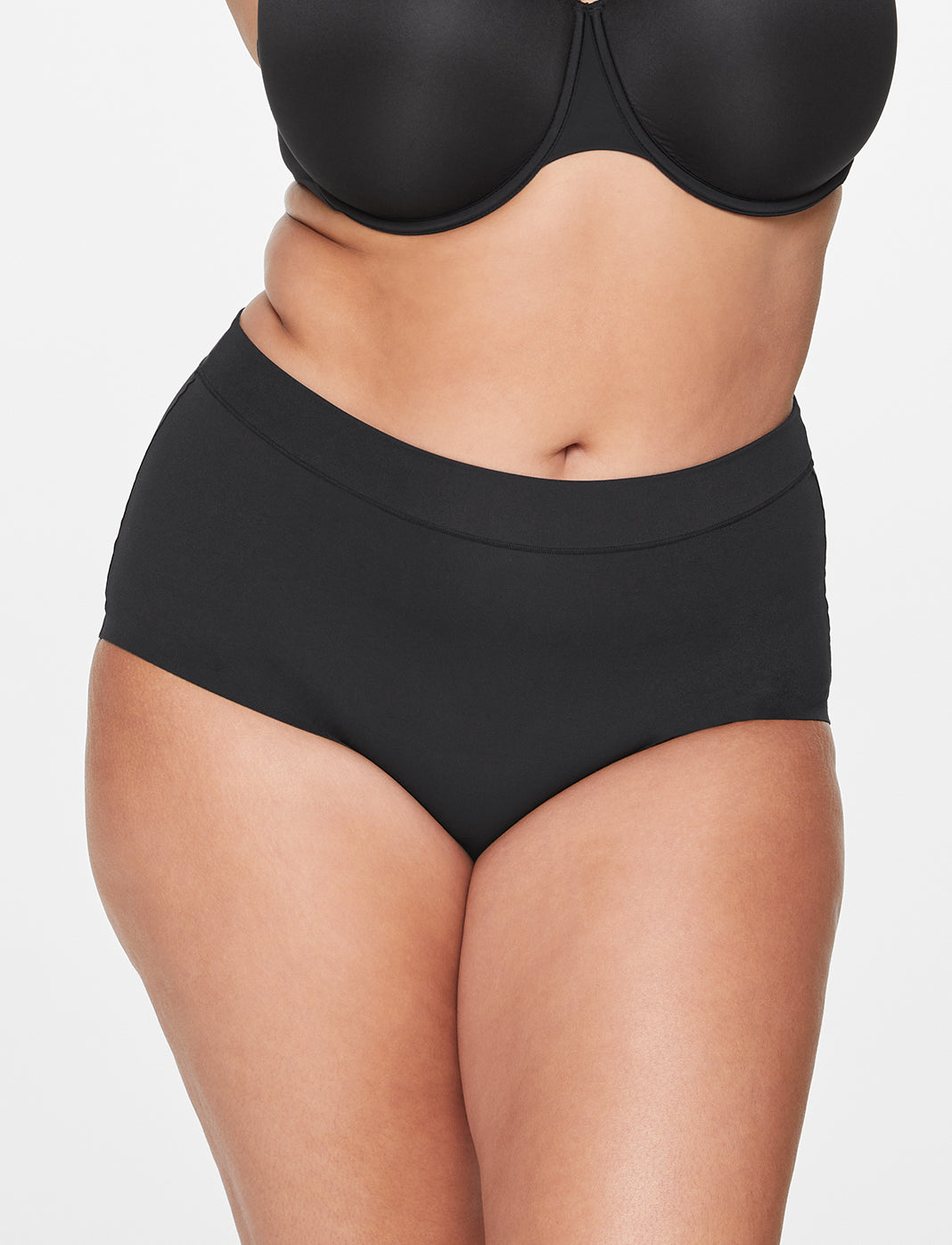 ComfortStretch Brief - Black - Nylon/spandex - ThirdLove,model5