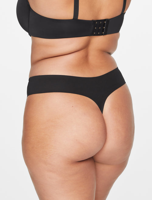 ComfortStretch Thong - Black - Nylon/spandex - ThirdLove,model5