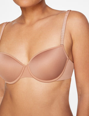 24/7® Classic T-Shirt Bra Mocha - Most Comfortable, Smoothing T