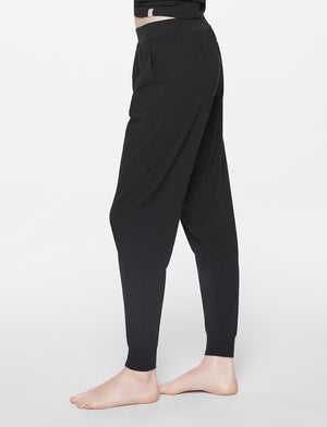 WonderKnit™ Pajama Jogger - Black - Cotton/Modal/Spandex -Thirdlove