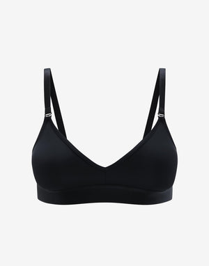 24/7® Classic Wireless Bralette, Black - Thirdlove - Nylon/Spandex,model