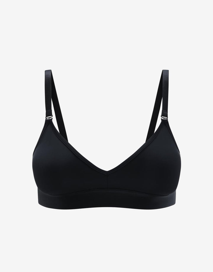 24/7® Classic Wireless Bralette, Black - Thirdlove - Nylon/Spandex,model