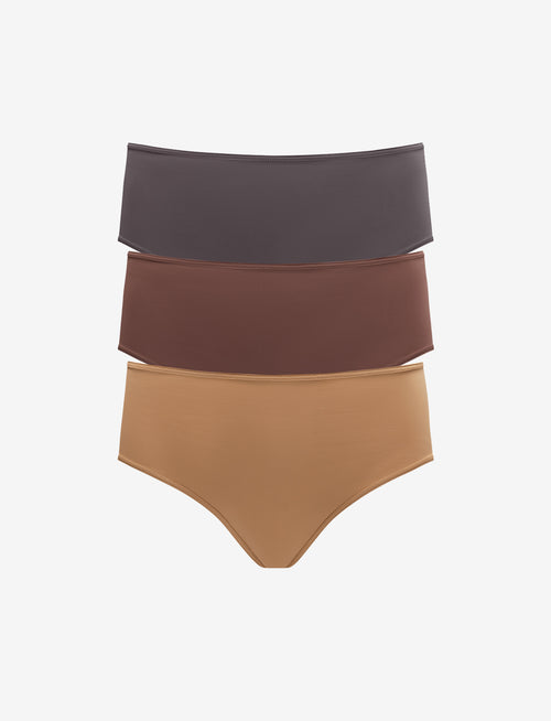 24/7® Classic High Waist Thong - 3 Pack