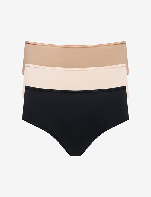 24/7® Classic High Waist Thong - 3 Pack