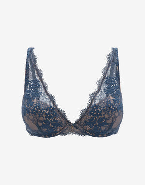 All Day Lace Uplift Plunge Bra, Evening Teal - Thirdlove - 51% Recycled nylon/42% Nylon/7% Spandex