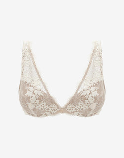 All Day Lace Uplift Plunge Bra, Sea Salt - Thirdlove - 51% Recycled nylon/42% Nylon/7% Spandex