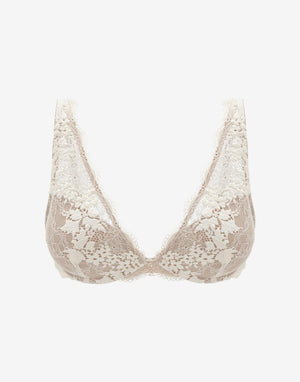 All Day Lace Uplift Plunge Bra, Sea Salt - Thirdlove - 51% Recycled nylon/42% Nylon/7% Spandex