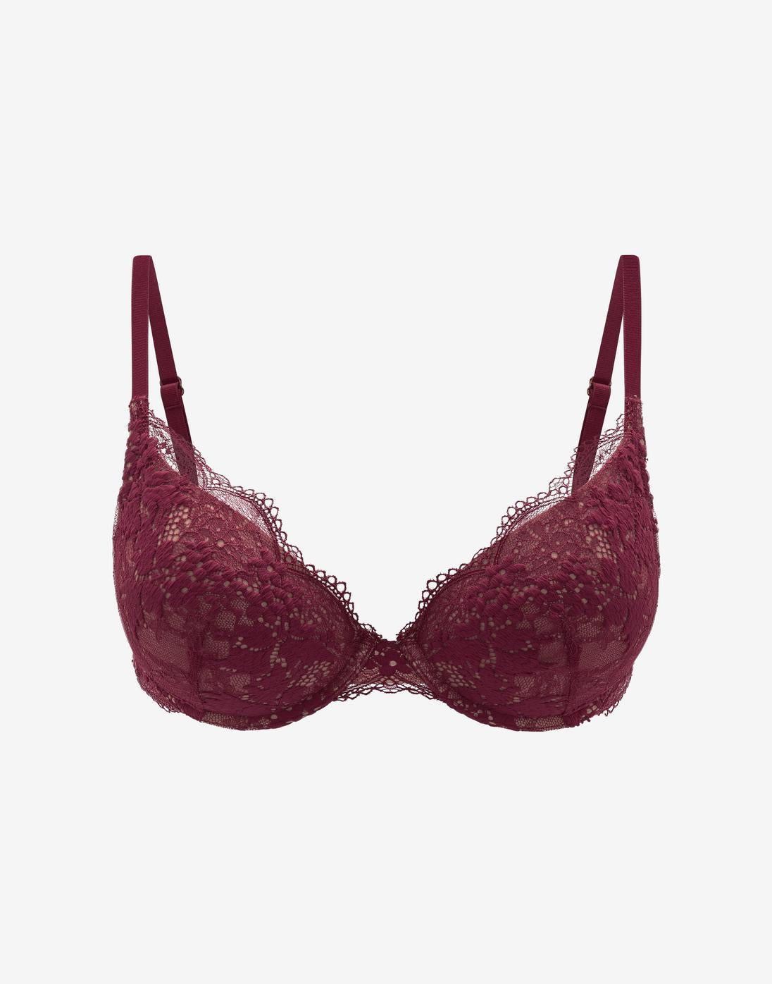 All Day Lace Push-Up Bra, Ruby - Thirdlove - 51% Recycled nylon/42% Nylon/7% Spandex
