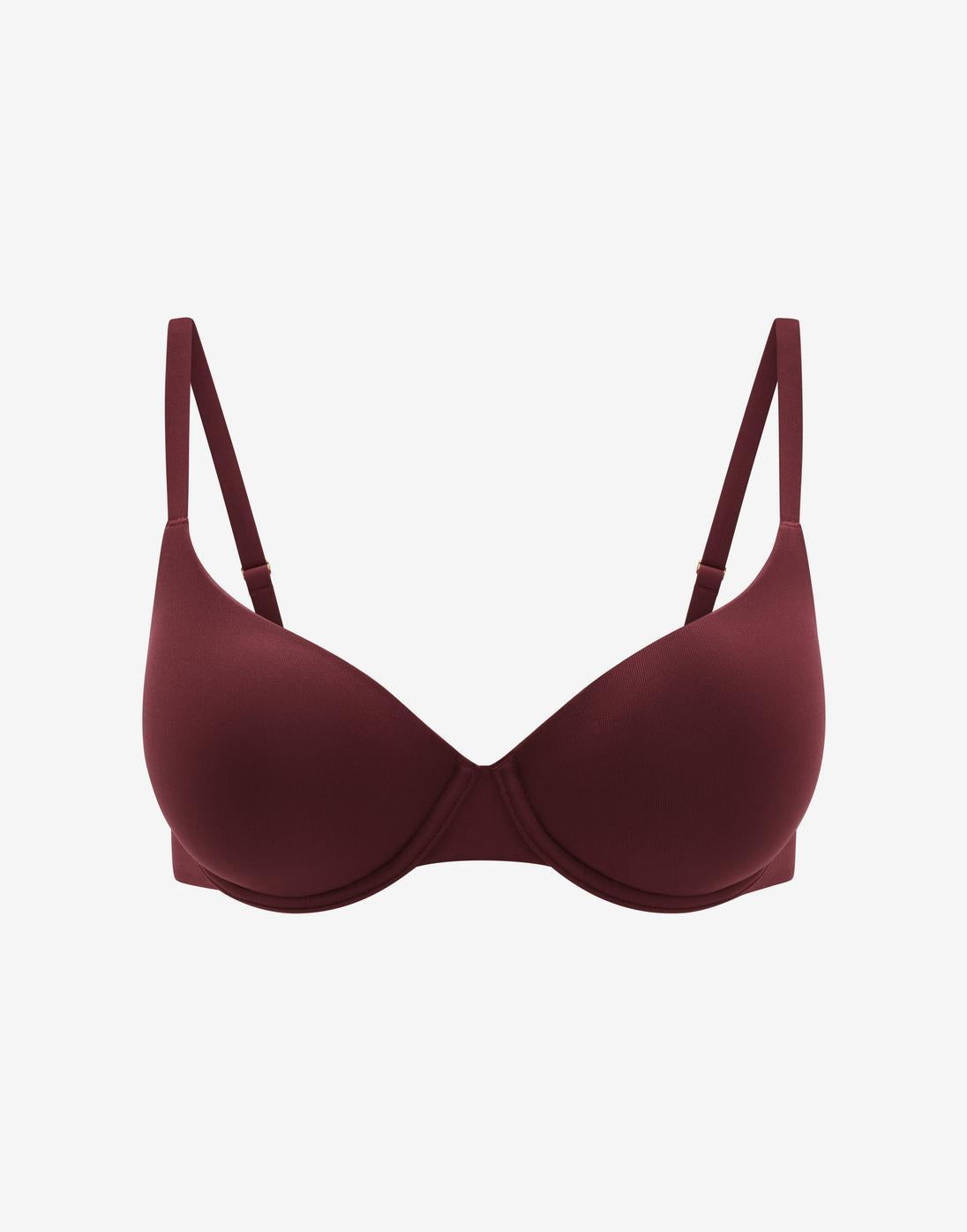 ComfortStretch Back Smoothing T-Shirt Bra, Syrah - Thirdlove - Nylon/Spandex,model