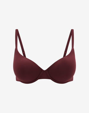 ComfortStretch Back Smoothing T-Shirt Bra, Syrah - Thirdlove - Nylon/Spandex,model