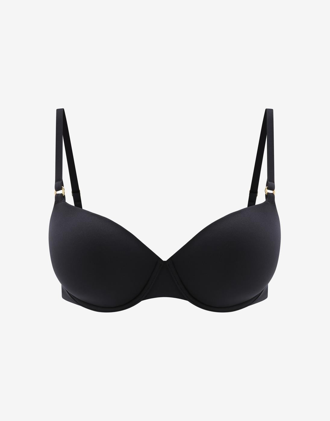 Demi Cup Bikini Top, Black - Thirdlove - 74% Nylon/26% Lycra, UPF 50+
