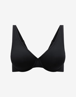 Organic Cloud Cotton Bra, Black - Thirdlove - Organic Cotton/Spandex