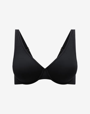 Organic Cloud Cotton Bra, Black - Thirdlove - Organic Cotton/Spandex