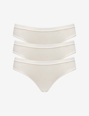 Organic Cloud Cotton Thong - 3 Pack