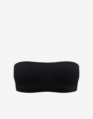 Seamless Cloud Cotton Wireless Bandeau, Black - Thirdlove - Nylon/Spandex