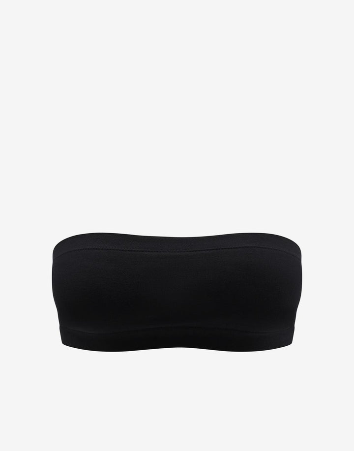 Seamless Cloud Cotton Wireless Bandeau, Black - Thirdlove - Nylon/Spandex