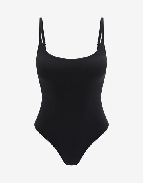Seamless Cloud Cotton Bodysuit, Black - Thirdlove - Nylon/Spandex