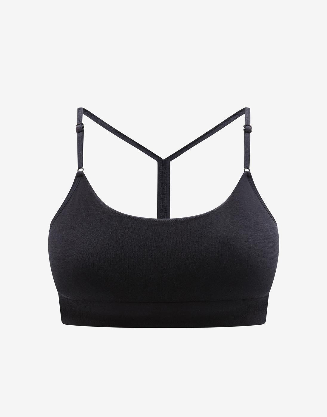 Seamless Cloud Cotton Wireless Bralette, Black - Thirdlove - Nylon/Spandex