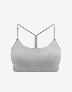 Seamless Cloud Cotton Wireless Bralette, Heather Gray - Thirdlove - Nylon/Spandex