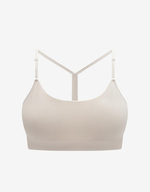 Seamless Cloud Cotton Wireless Bralette, Sea Salt - Thirdlove - Nylon/Spandex