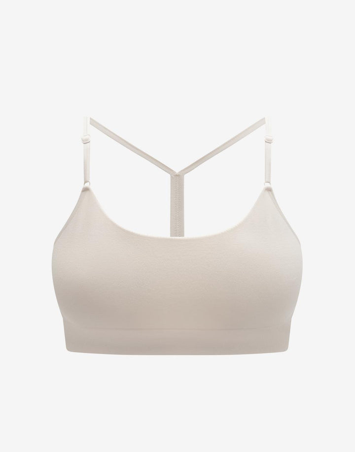 Seamless Cloud Cotton Wireless Bralette, Sea Salt - Thirdlove - Nylon/Spandex