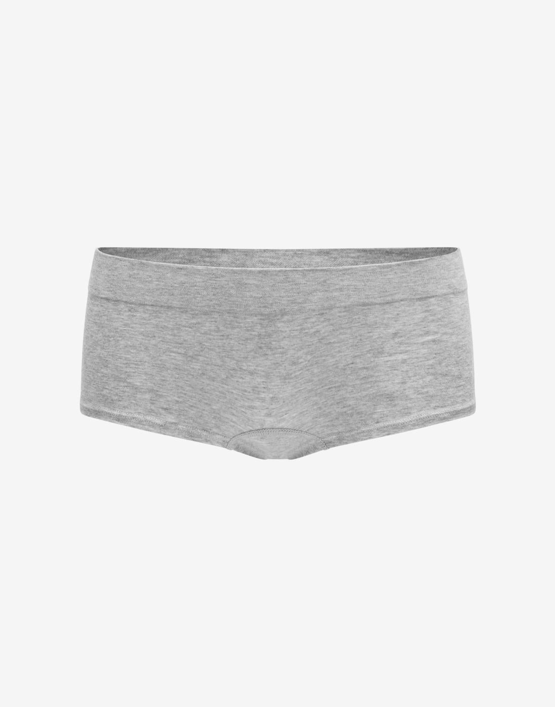 Seamless Cloud Cotton Boyshort - Heather Grey - Nylon/spandex - ThirdLove