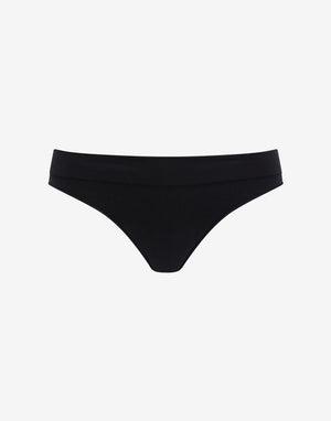 Seamless Cloud Cotton Thong - Black - Nylon/spandex - ThirdLove