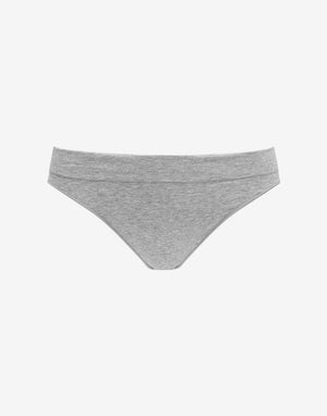 Seamless Cloud Cotton Thong - Heather Grey - Nylon/spandex - ThirdLove