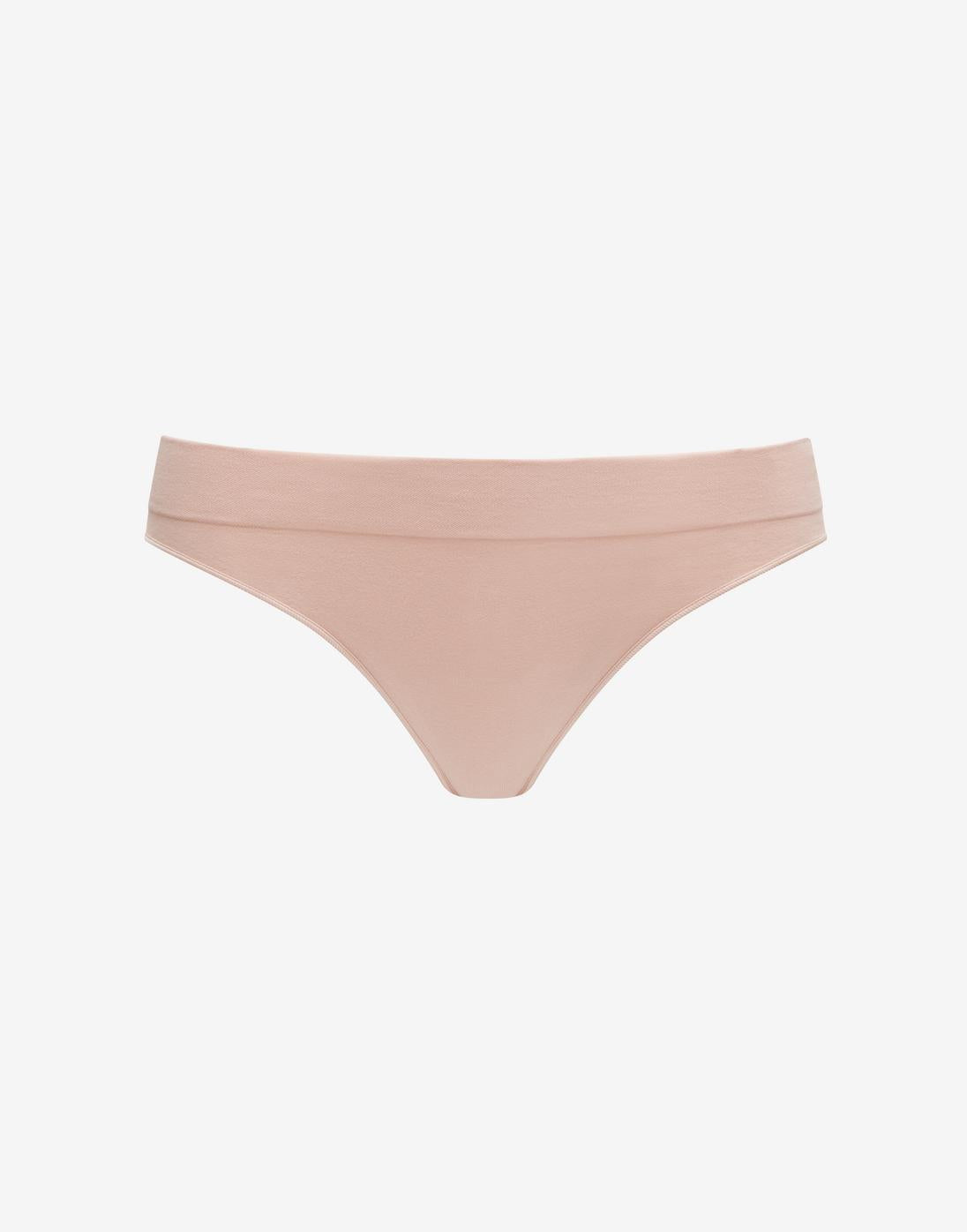 Seamless Cloud Cotton Thong - Rose Dust - Nylon/spandex - ThirdLove