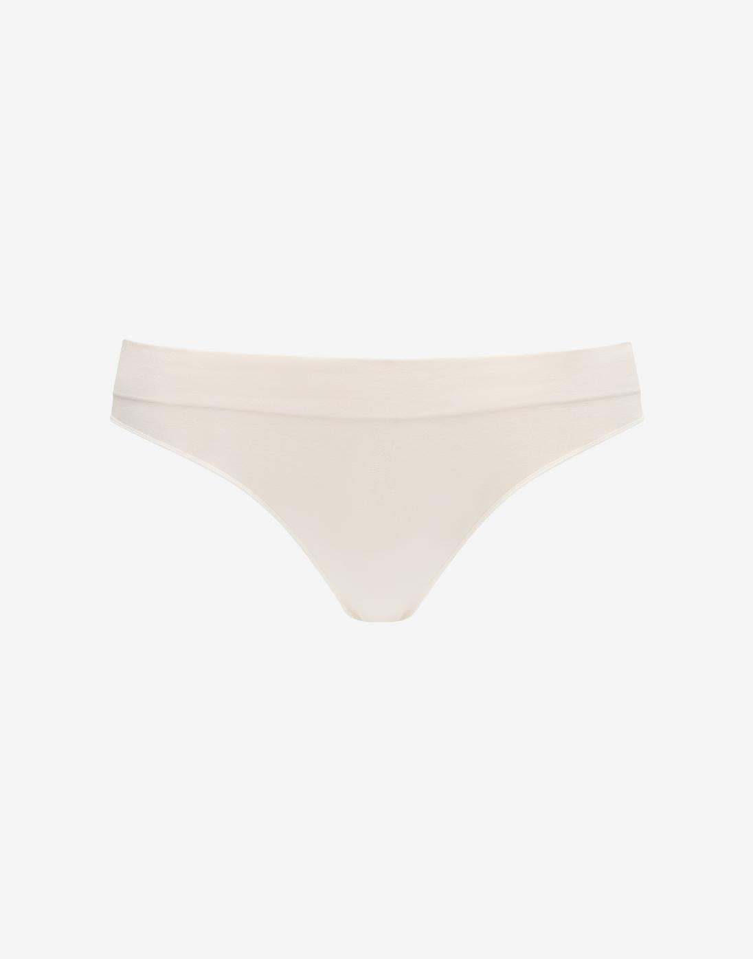 Seamless Cloud Cotton Thong - Sea Salt - Nylon/spandex - ThirdLove
