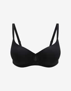 Thermoregulating TempSync™ T-Shirt Bra, Black - Thirdlove - 37.5® Nylon/Nylon/Spandex