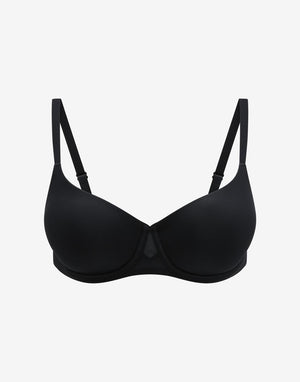 Thermoregulating TempSync™ T-Shirt Bra, Black - Thirdlove - 37.5® Nylon/Nylon/Spandex