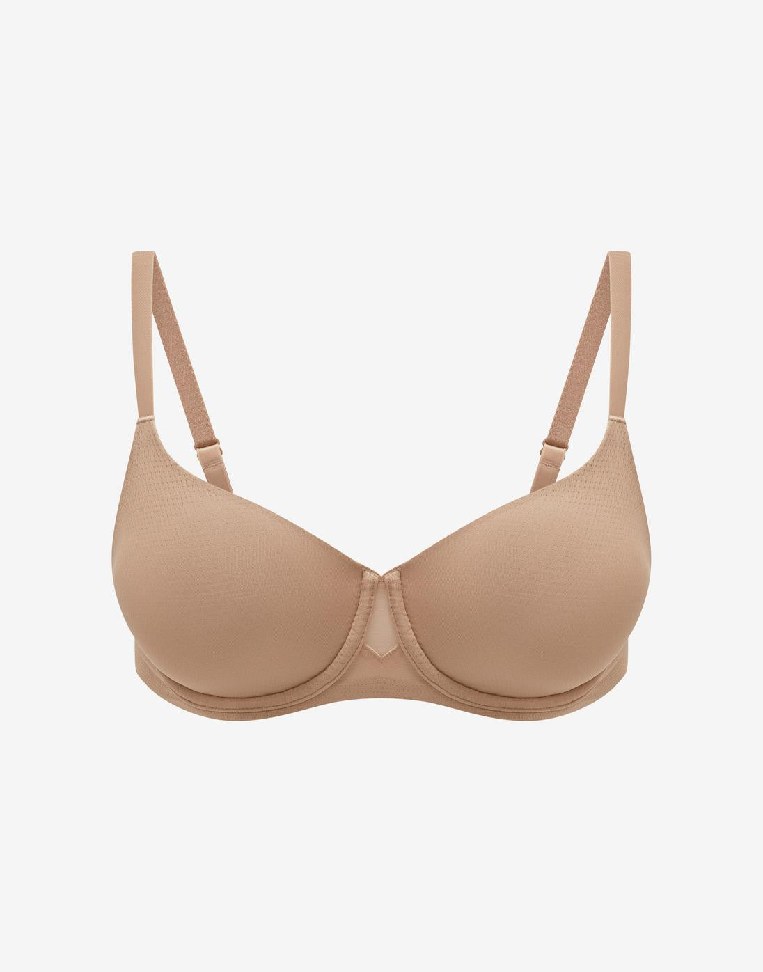 Thermoregulating TempSync™ T-Shirt Bra, Taupe - Thirdlove - 37.5® Nylon/Nylon/Spandex